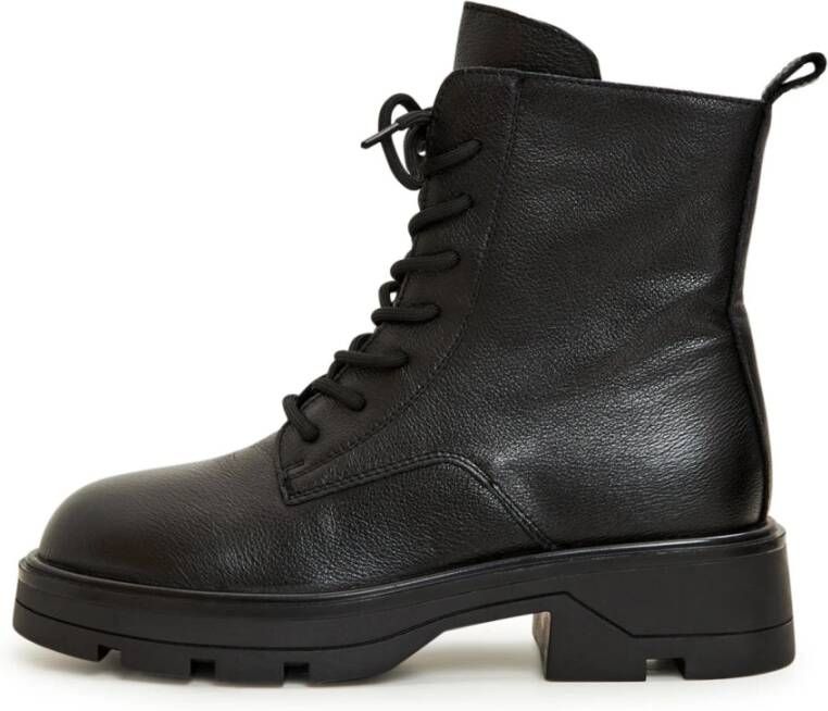 Cesare Gaspari Casual Veterschoenen Enkellaarsjes Zwart Black Dames