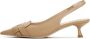 Cesare Gaspari Chique Stiletto Pumps Beige Dames - Thumbnail 1