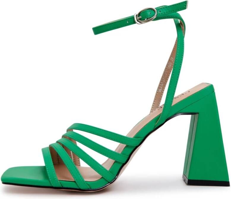 Cesare Gaspari Chunky Comfort Sandalen Groen Green Dames