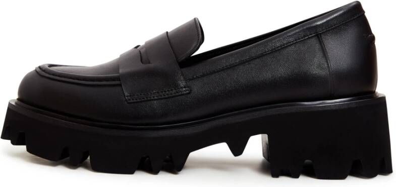 Cesare Gaspari Chunky Platform Loafers Black Dames