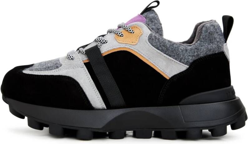 Cesare Gaspari Chunky Platform Sneakers Grijs Multicolor Dames