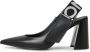 Cesare Gaspari Elegant Block Heel Slingback Pumps Black Dames - Thumbnail 1