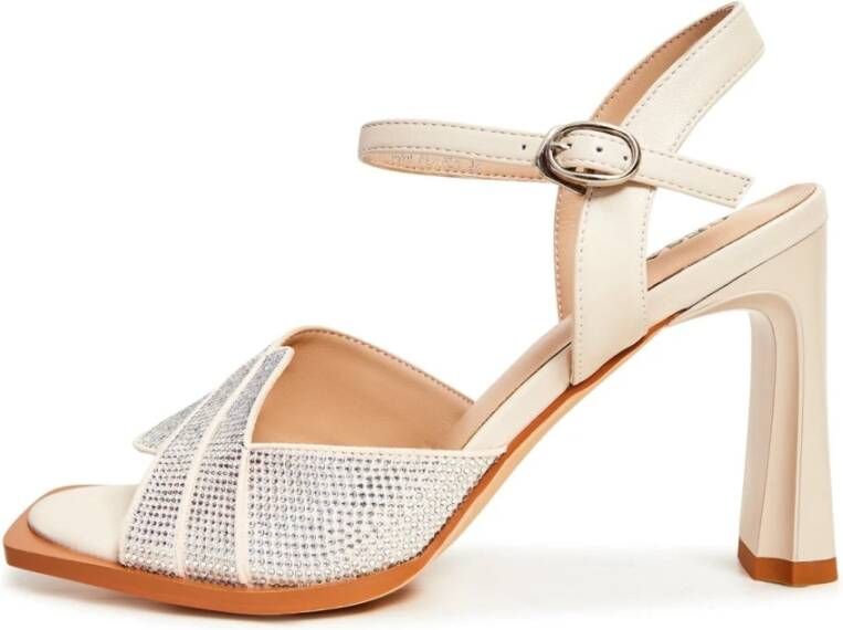 Cesare Gaspari Elegant High-Heeled Sandals Beige Dames