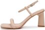 Cesare Gaspari Elegant High Heeled Sandals Beige Dames - Thumbnail 1