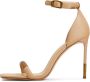 Cesare Gaspari Elegant High Heeled Sandals Beige Dames - Thumbnail 1