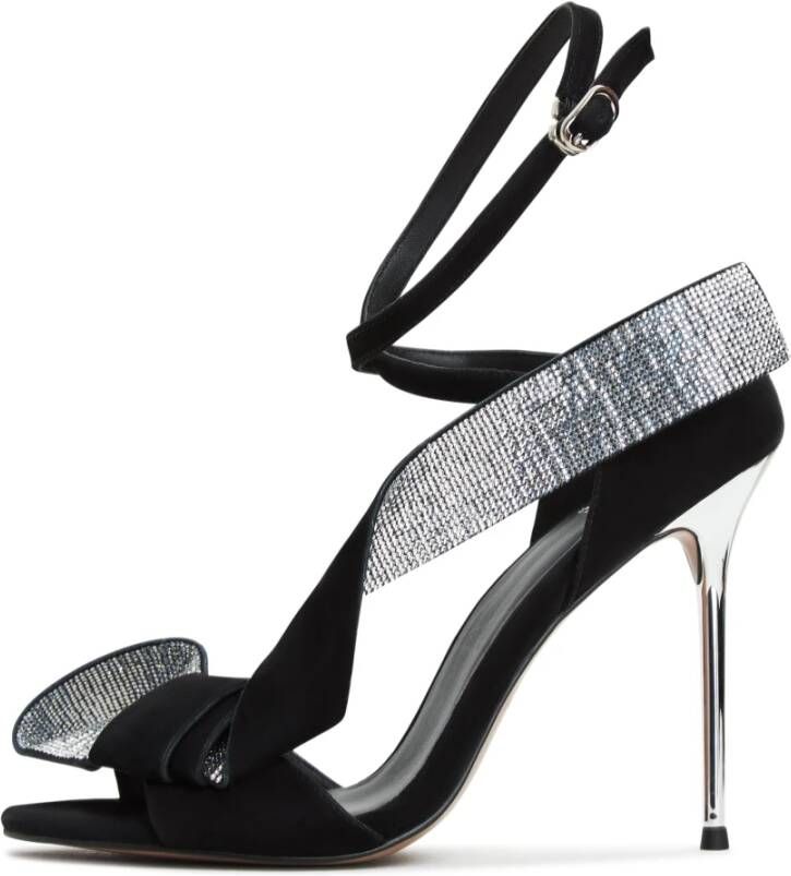 Cesare Gaspari Elegant High Heeled Sandals Black Dames