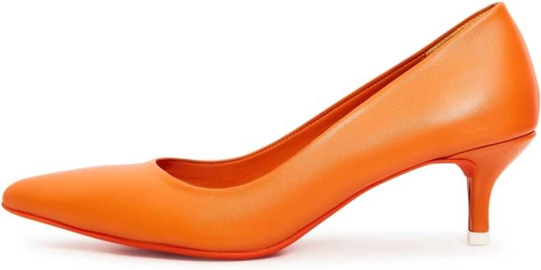 Cesare Gaspari Elegant Luxe Pumps Orange Dames