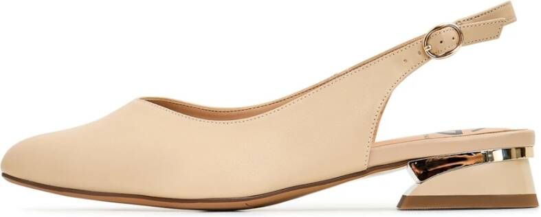 Cesare Gaspari Elegant Slingback Ballerinas Beige Dames