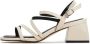 Cesare Gaspari Elegante Block Heels Sandalen Beige Dames - Thumbnail 1