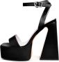 Cesare Gaspari Elegante High-Heeled Sandalen Zwart Black Dames - Thumbnail 1