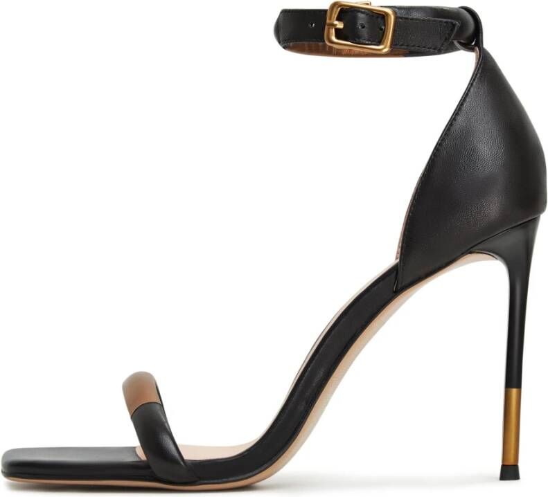 Cesare Gaspari Elegante High Heeled Sandals Zwart Black Dames