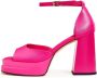 Cesare Gaspari Elegante Hoge Hak Sandalen Fushia Pink Dames - Thumbnail 1