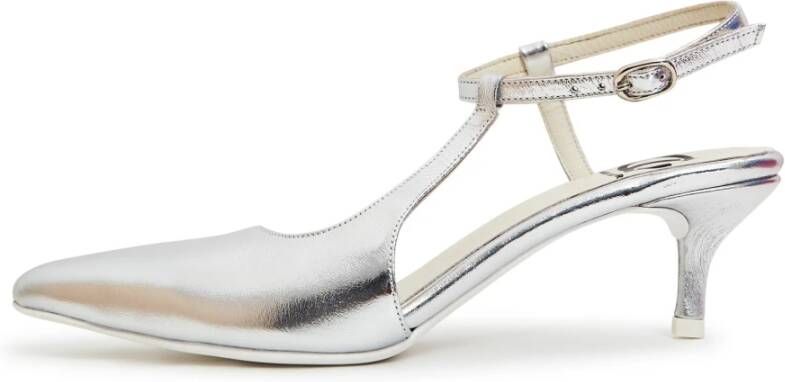 Cesare Gaspari Elegante Luxe Pumps Zilver Gray Dames