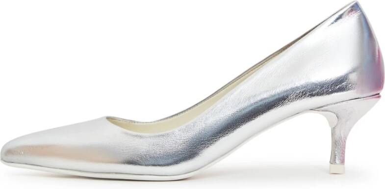 Cesare Gaspari Elegante Luxe Pumps Zilver Gray Dames