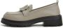 Cesare Gaspari Elegante Platform Loafers Grijs Gray Dames - Thumbnail 1