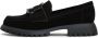 Cesare Gaspari Elegante Platform Loafers in Zwart Black Dames - Thumbnail 1