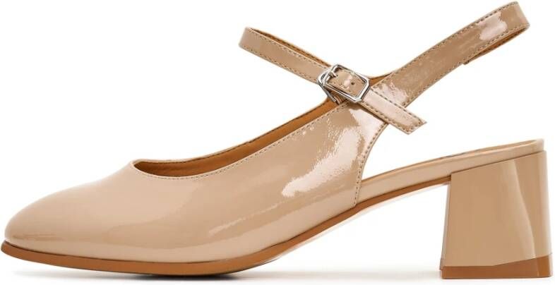 Cesare Gaspari Elegante Slingback Pumps Beige Dames