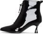 Cesare Gaspari Stiletto Classic Enkellaarzen Zwart Black Dames - Thumbnail 1