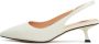 Cesare Gaspari Elegante Stiletto Heeled Pumps Off White Beige Dames - Thumbnail 1