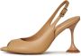 Cesare Gaspari Elegante Stiletto High Heeled Sandalen Beige Dames - Thumbnail 1