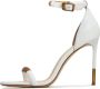 Cesare Gaspari Elegante Stiletto High Heeled Sandalen Wit White Dames - Thumbnail 1