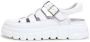 Cesare Gaspari Elegante Urban Platform Sandalen White Dames - Thumbnail 1