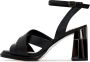 Cesare Gaspari Evelyn Blokhak Sandalen Zwart Black Dames - Thumbnail 1