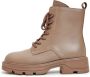 Cesare Gaspari Gezellige Veterschoenen Winter Enkellaarzen Brown Dames - Thumbnail 1