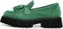 Cesare Gaspari Groene Platform Loafers met Kwast Details Green Dames - Thumbnail 1