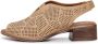 Cesare Gaspari Klassieke Blokhak Sandalen Brown Dames - Thumbnail 1