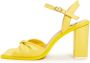 Cesare Gaspari Klassieke blokhak sandalen Geel Yellow Dames - Thumbnail 1