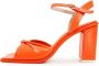 Cesare Gaspari Klassieke blokhak sandalen Oranje Orange Dames - Thumbnail 1