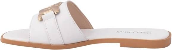 Cesare Gaspari Klassieke Leren Sandalen White Dames