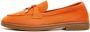 Cesare Gaspari Klassieke platte loafers Oranje Orange Dames - Thumbnail 1