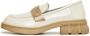 Cesare Gaspari Lakleren loafers Beige Dames - Thumbnail 1