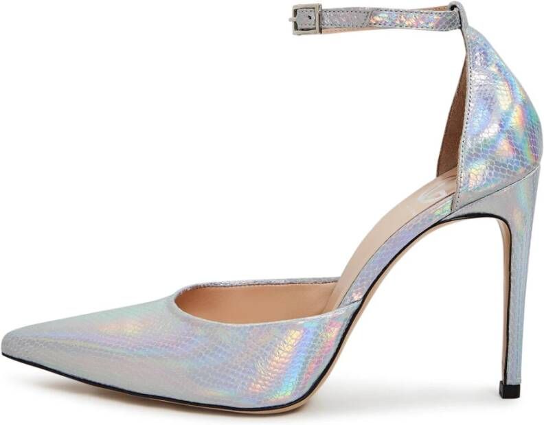 Cesare Gaspari Luxe hoge hakken pumps Zilver Gray Dames