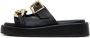 Cesare Gaspari Luxe Leren Ketting Sandalen Black Dames - Thumbnail 1