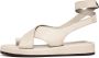 Cesare Gaspari Luxe Leren Plateau Sandalen Beige Dames - Thumbnail 1