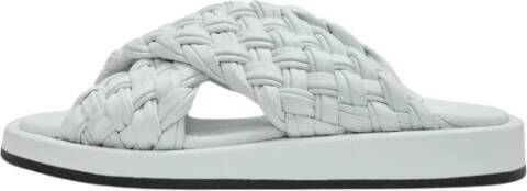 Cesare Gaspari Luxe Leren Sandalen Wit White Dames