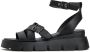 Cesare Gaspari Luxe Platform Sandalen Black Dames - Thumbnail 1