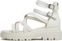 Cesare Gaspari Luxe Platform Sandalen Wit White Dames - Thumbnail 1