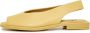 Cesare Gaspari Luxe Platte Sandalen Geel Yellow Dames - Thumbnail 1