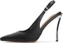 Cesare Gaspari Metallic Stiletto Heel Pumps Zwart Black Dames - Thumbnail 1