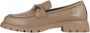 Cesare Gaspari Platform Loafers Beige Leer Beige Dames - Thumbnail 1