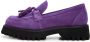 Cesare Gaspari Platform Loafers Violet Purple Dames - Thumbnail 1