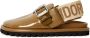 Cesare Gaspari Platform Slingback Slippers Renata Khaki Beige Dames - Thumbnail 1