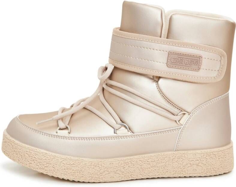 Cesare Gaspari Platform Winterlaarzen Beige Dames