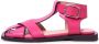 Cesare Gaspari Platte zool enkelband sandalen Fuchsia Pink Dames - Thumbnail 1