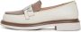 Cesare Gaspari Ronde punt blokhak loafers Beige Dames - Thumbnail 1