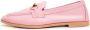 Cesare Gaspari Roze Leren Loafers Pink Dames - Thumbnail 1